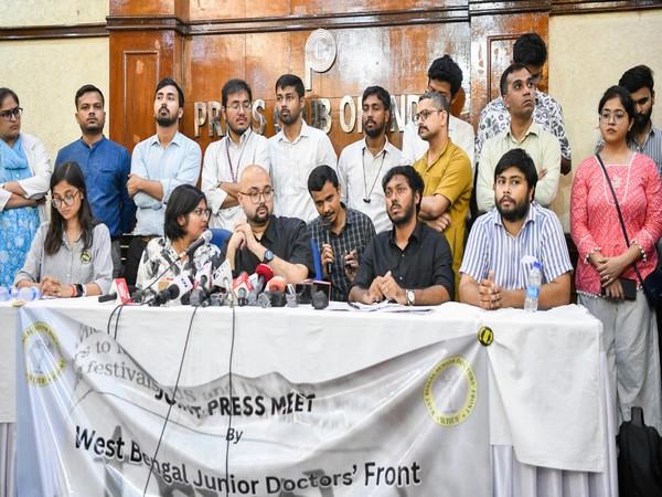 West Bengal Junior Doctors' Front (WBJDF) and Resident Doctors Association (RDA) hold a joint press conference