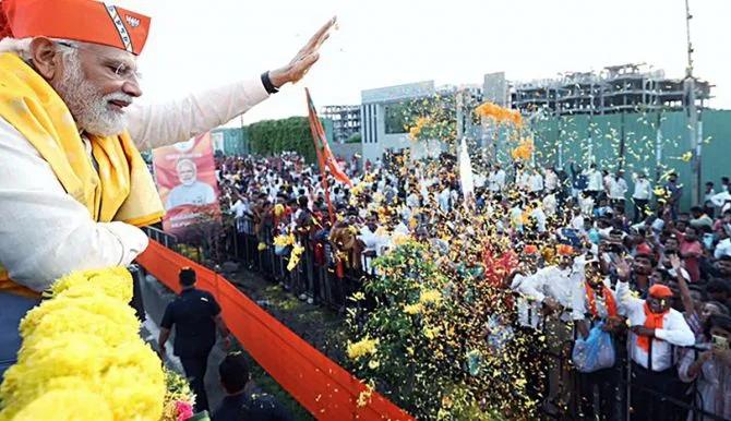 In Karnataka, PM asks to vote "Jai Bajrangbali"; Cong defends Bajrang Dal attitude