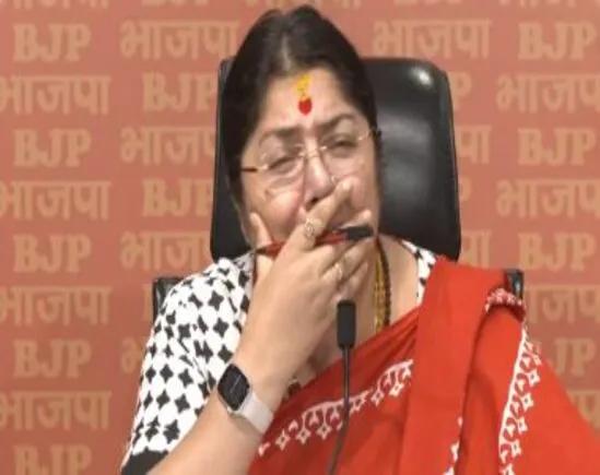 BJP attacks Mamata Banerjee govt over crimes against women in Bengal, MP cries at press conference