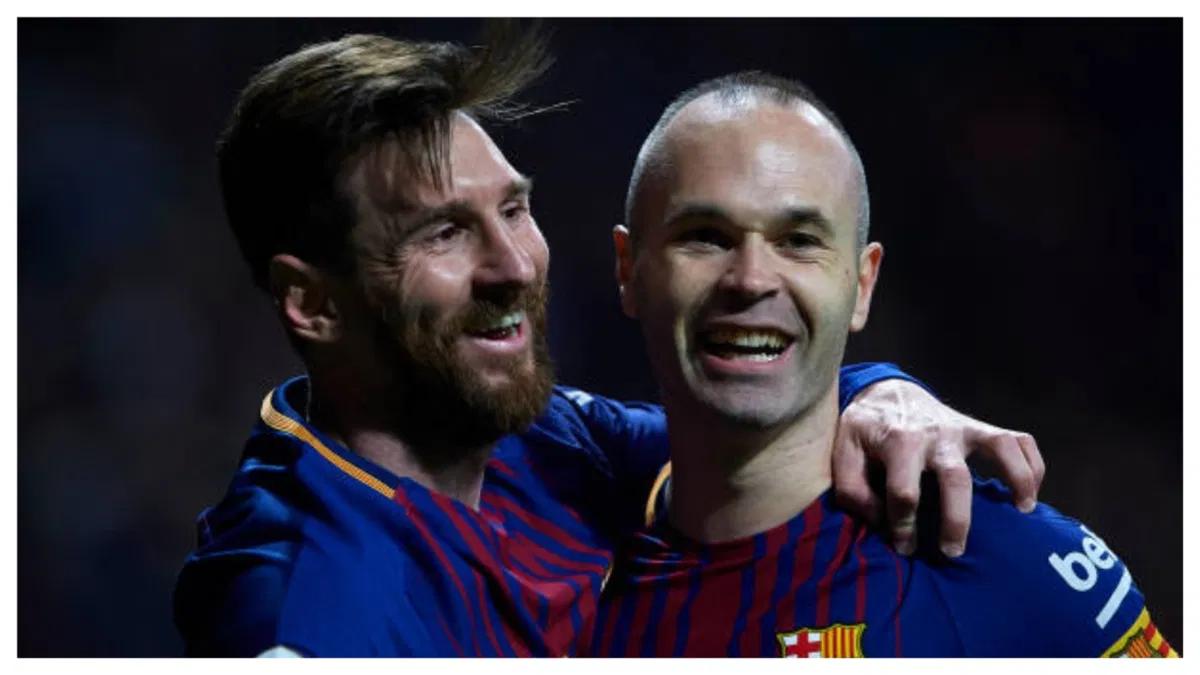 Lionel Messi pays tribute to Andres Iniesta