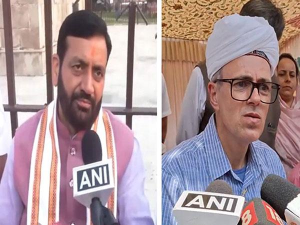 Haryana Chief Minister Nayab Singh Saini and National Conference leader Omar Abdullah