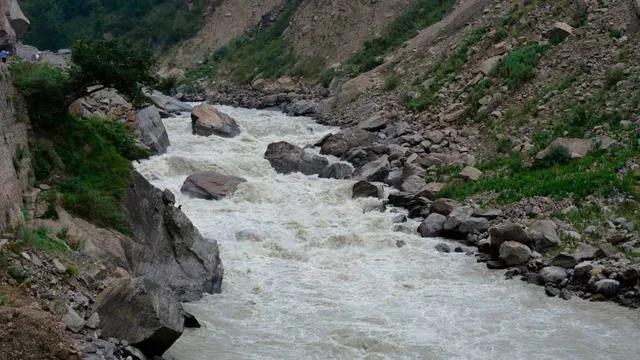 Pindar River In Spate Following Heavy Rains