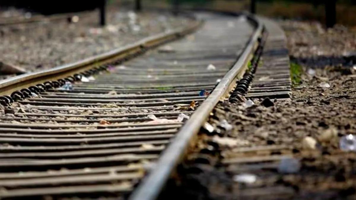 iron angle found on railway track