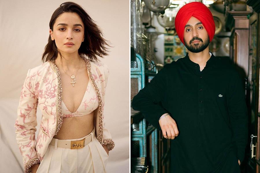 Alia Bhatt and Diljit Dosanjh