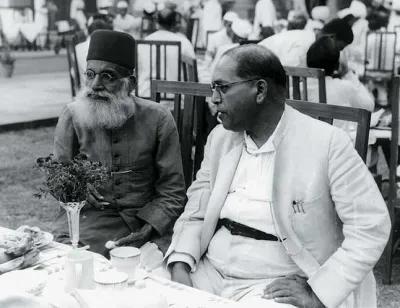 Hasrat Mohani With B. R. Ambedkar
