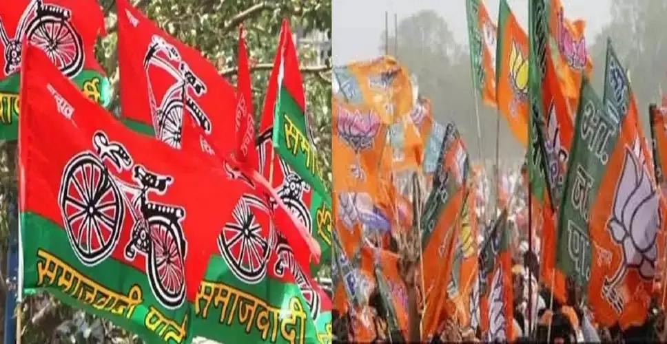 Straight Contest Between SP-BJP In UP Bypoll