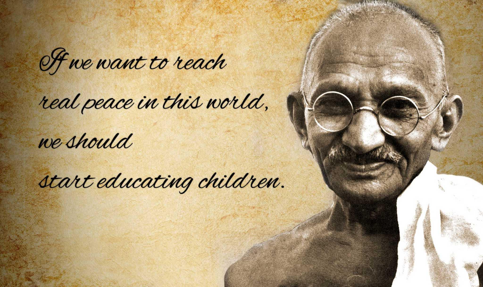 Gandhiji’s vision