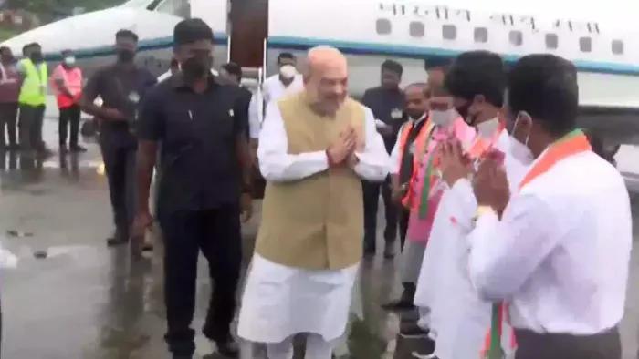 Shah arrives in Andamans on two-day visit