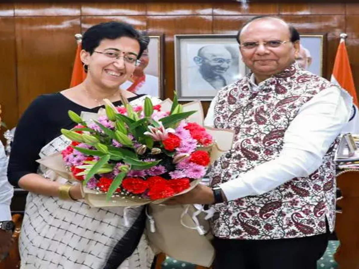 Atishi with LG Delhi