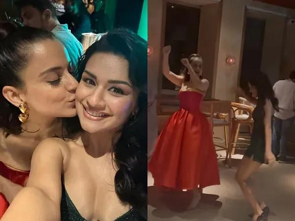 Kangana Ranaut Grooves With Avneet Kaur 