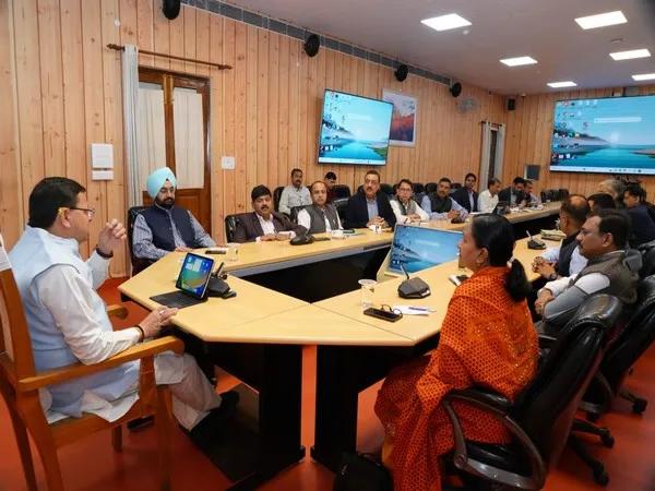 Dhami Holds Meeting With Senior Officials