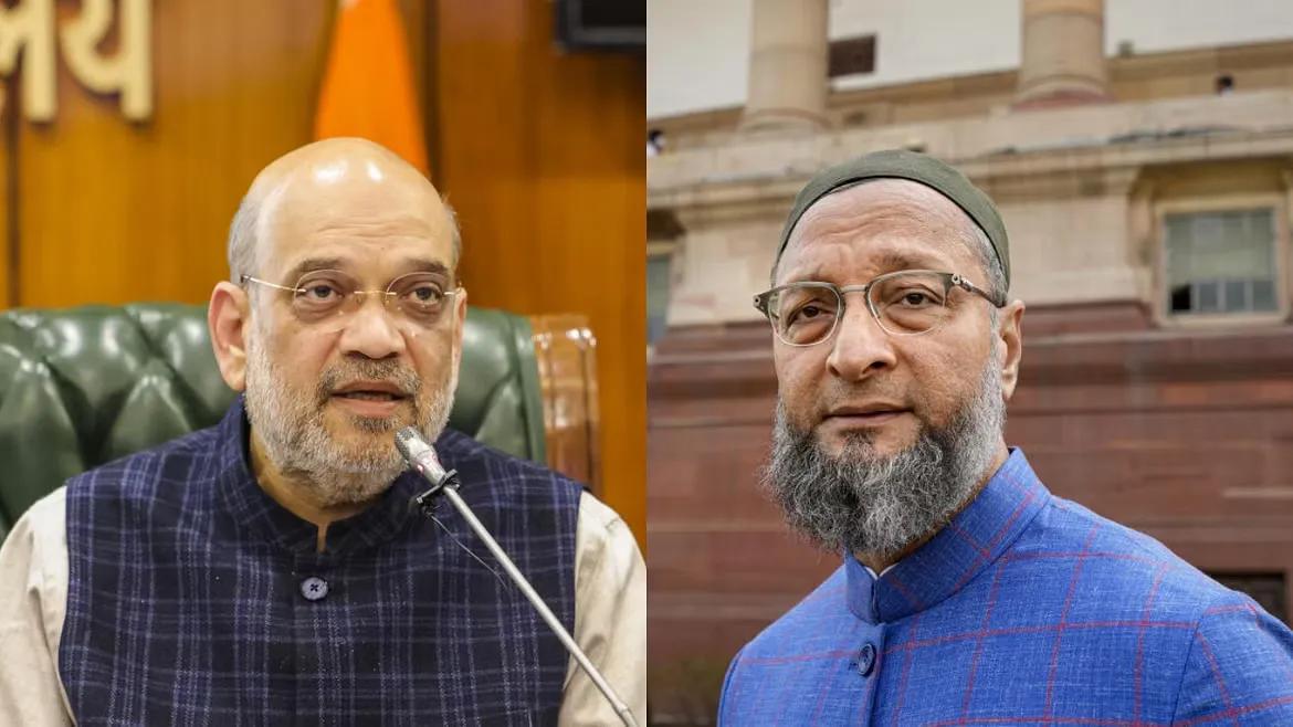 Amit Shah and Asaduddin Owaisi