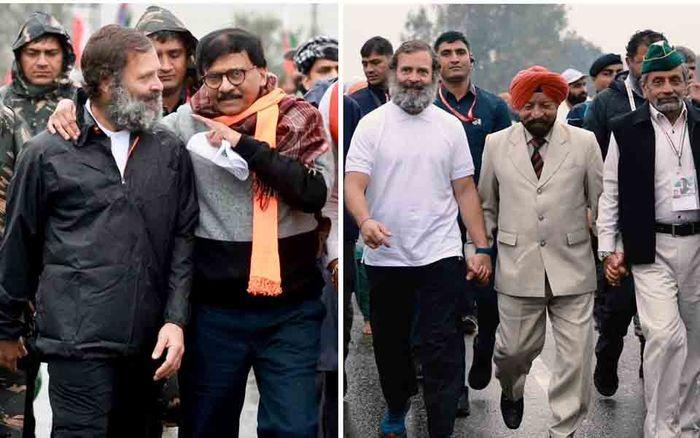 Bharat Jodo Yatra begins J-K leg; Sanjay Raut, PVC awardee Bana Singh join march