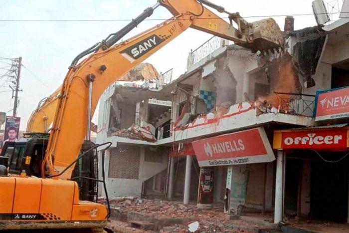 Demolishes Illegal Property Of Mukhtar Ansari