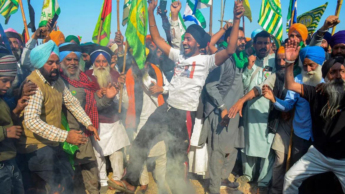 Farmers' protest at Shambhu border