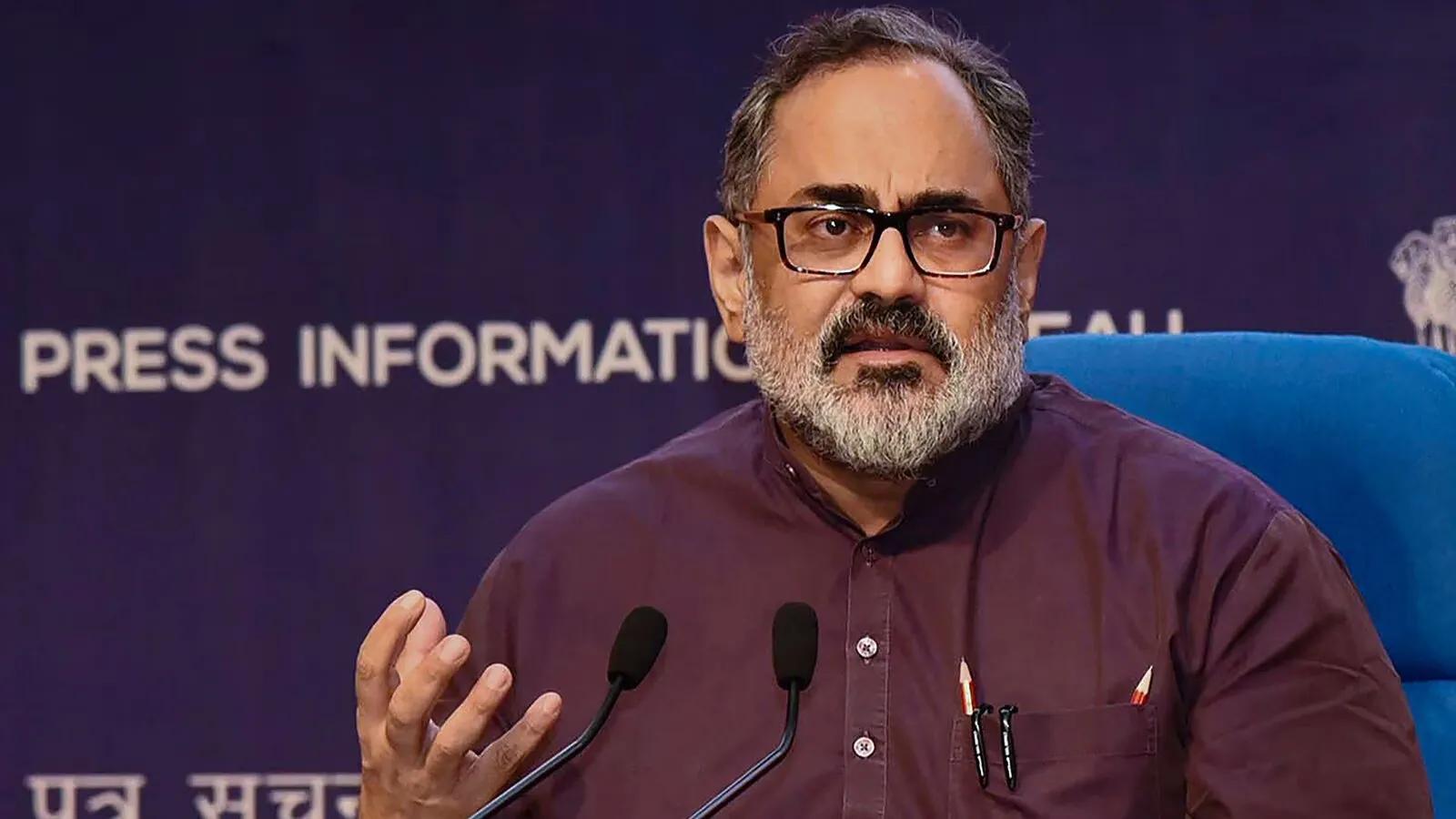 Union MoS Rajeev Chandrasekhar