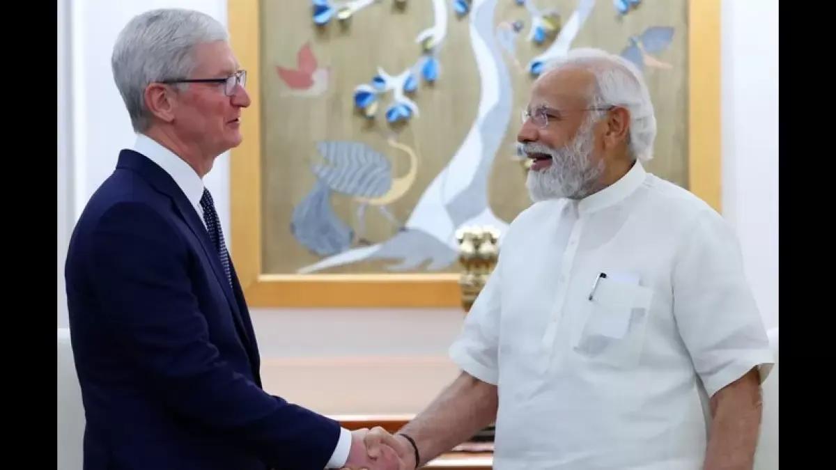 Apple CEO Tim Cook visits PM, pledges growth, investment in India