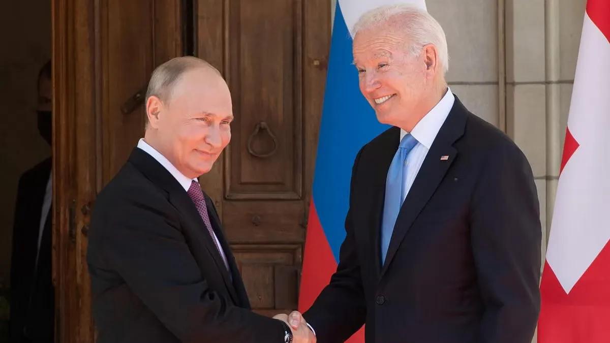 Joe Biden and Vladimir Putin