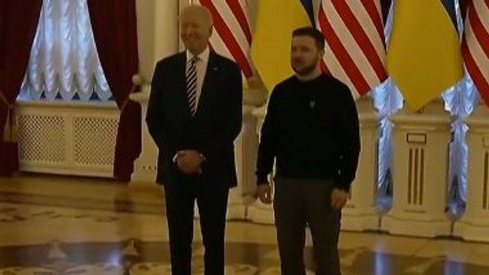 President Biden Makes Surprise Visit To Kyiv 