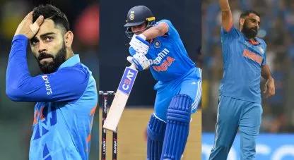 Kohli, Shami and Gill.    [Credit: InsideSport]