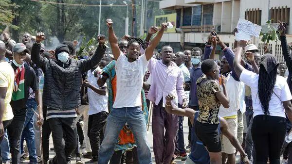 Kenya anti-tax protests Visuals