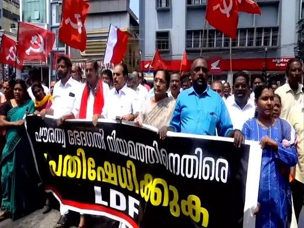 LDF protests against implementation of Citizenship Amendment Act in Kerala