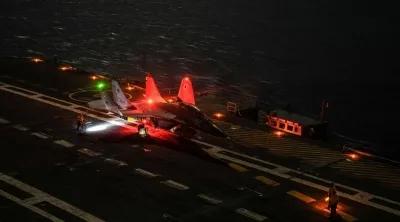 MiG-29K Fighter Jet on INS Vikrant