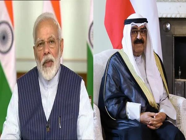 PM Modi and Kuwait Emir Sheikh Meshal Al-Ahmad Al-Jaber Al-Sabah