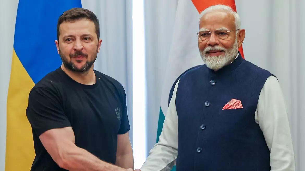 PM Modi and President of Ukraine Volodymyr Zelenskyy