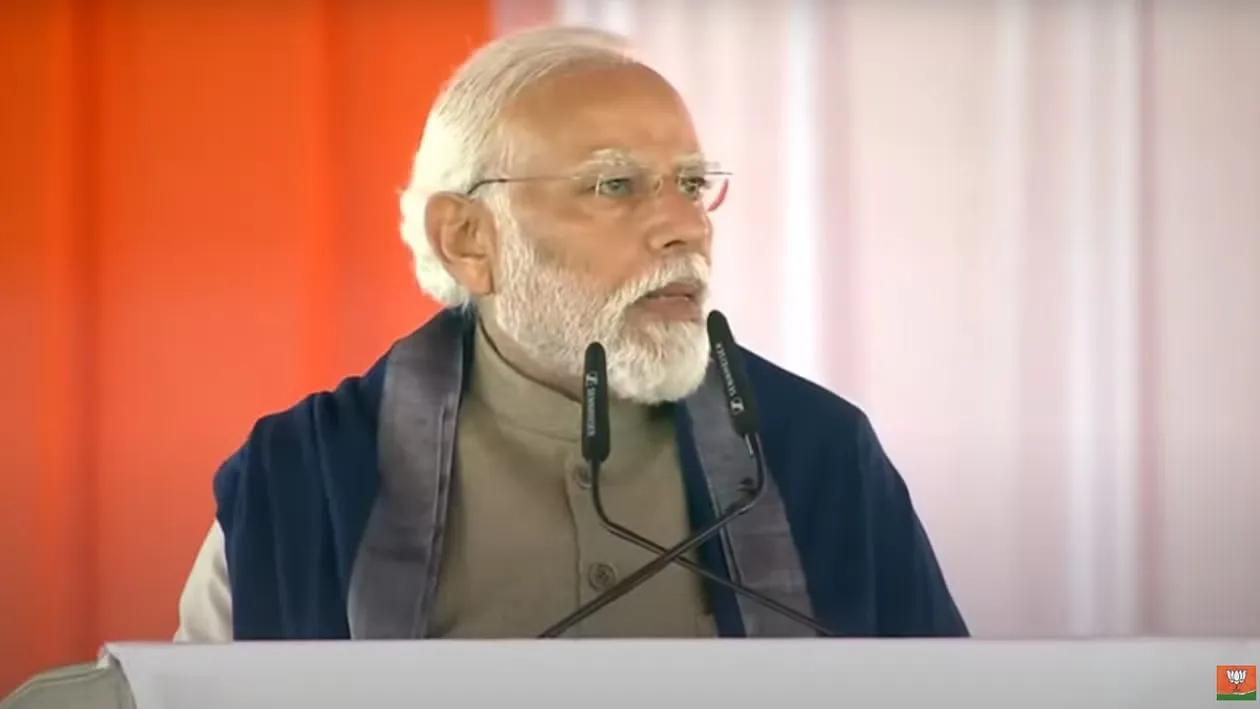 PM addressing rally in Ayodhya