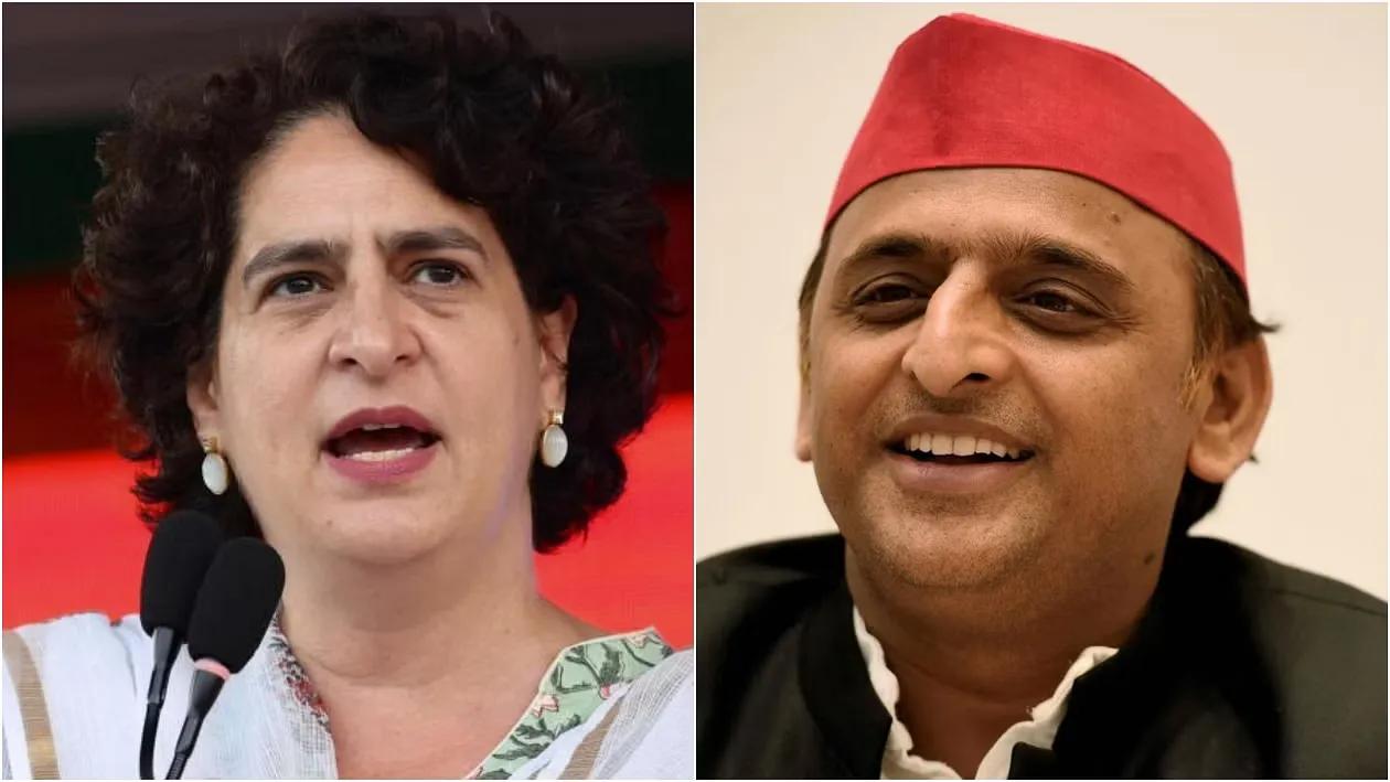 Priyanka Gandhi Vadra and Akhilesh Yadav