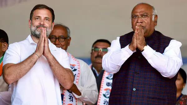 Rahul Gandhi and Mallikarjun Kharge