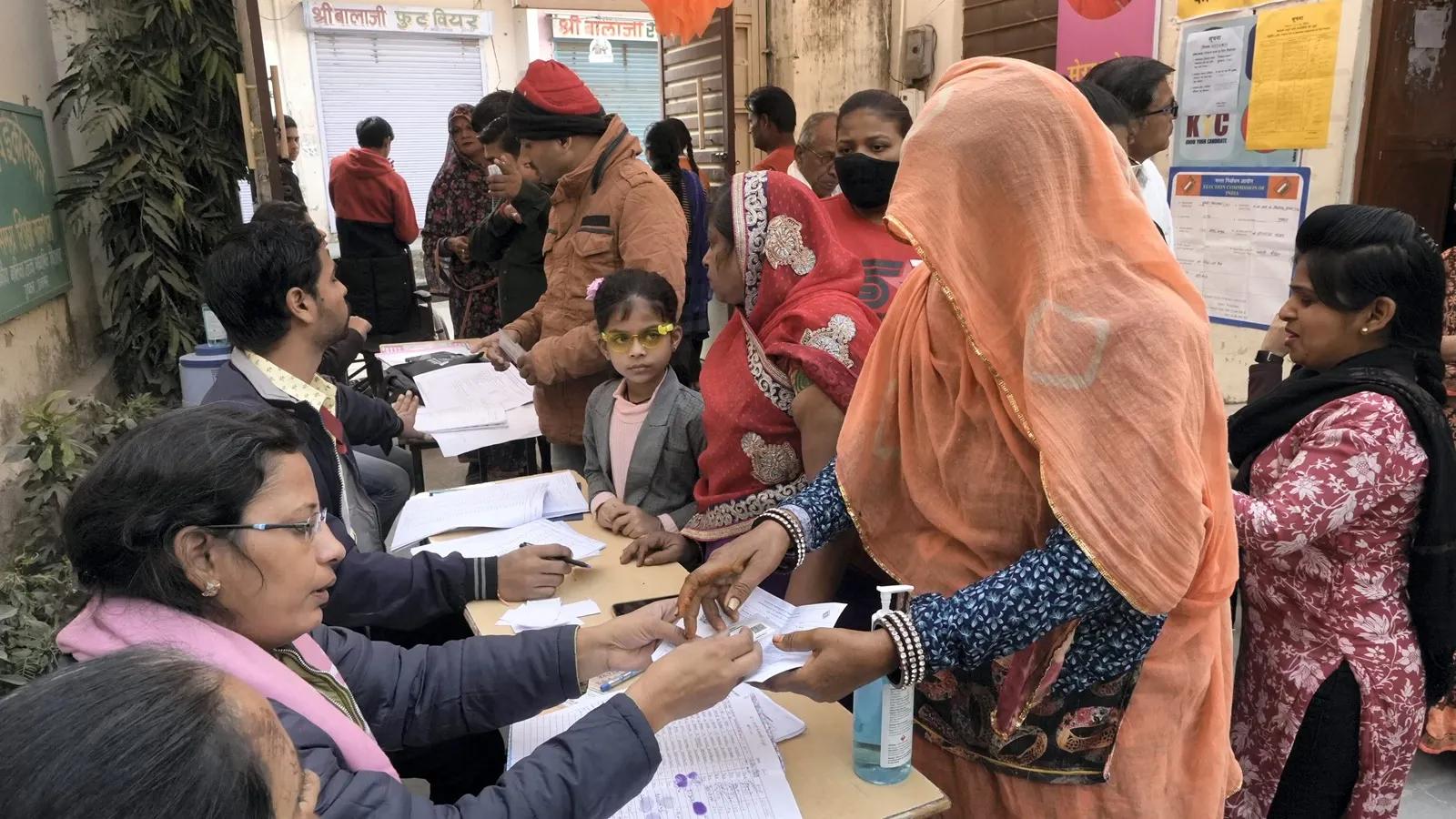 Voting in Rajasthan