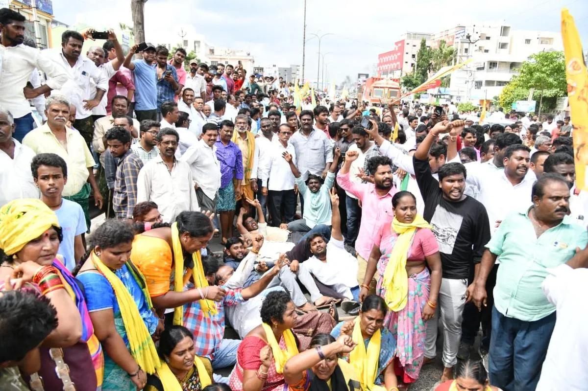 TDP continues protest over Naidu’s arrest