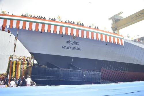 VP Dhankhar launches MDL’s 4th stealth frigate ‘Mahendragiri’
