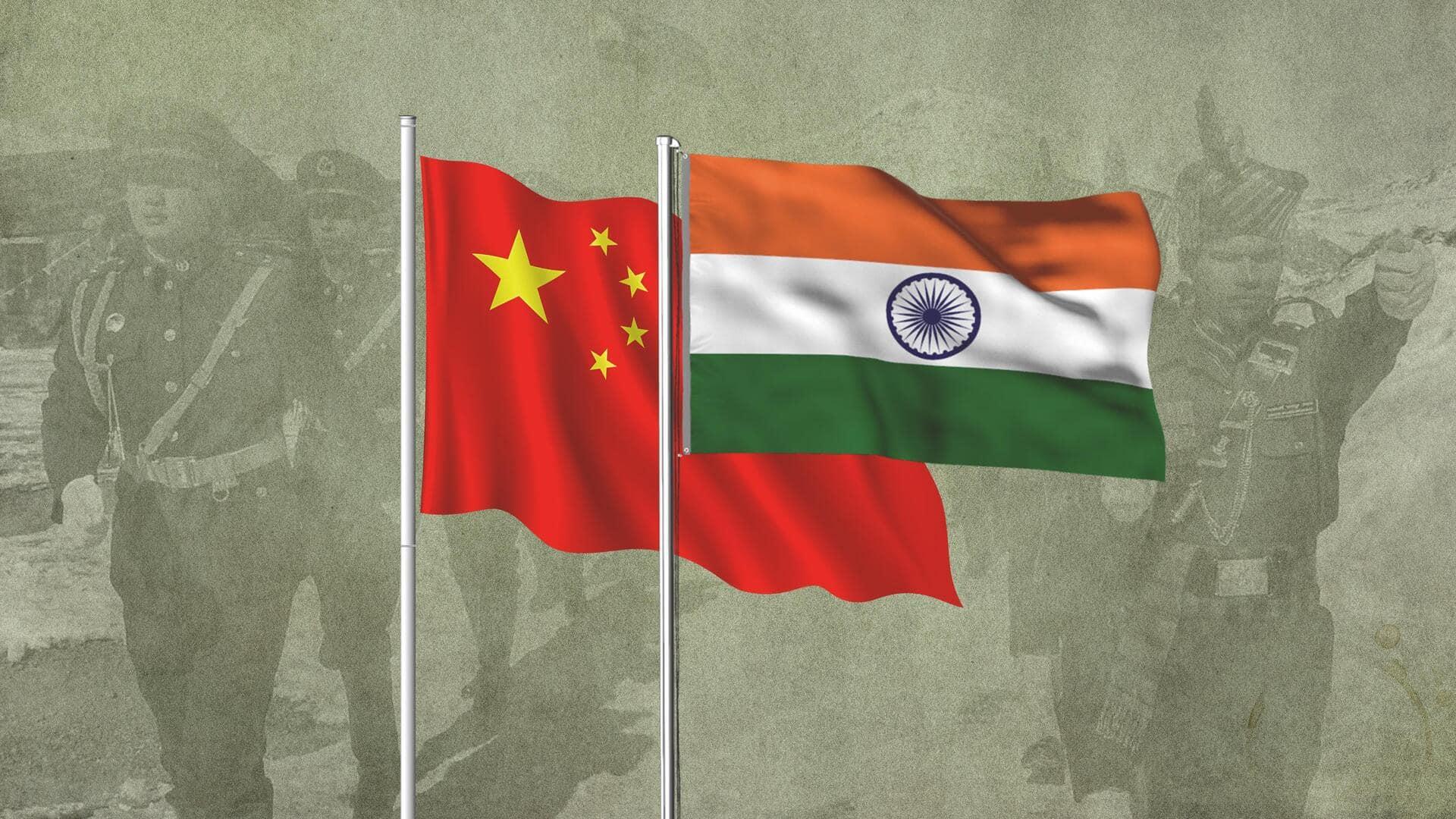 India, China Flags