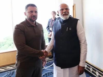 PM Modi Meets Zelensky