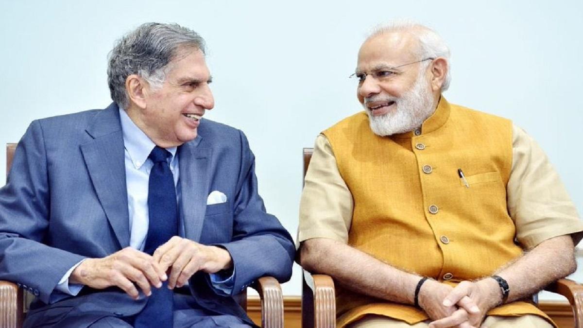 PM Modi with Ratan Tata