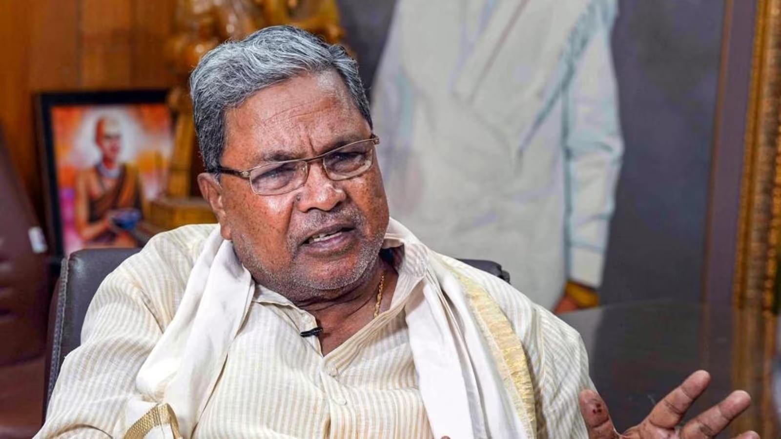 Siddaramaiah resignation