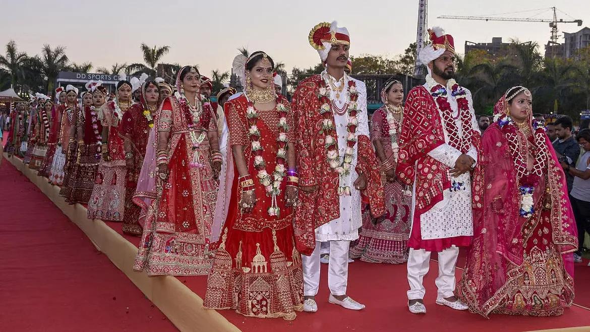 Representative Image of a mass marriage ceremony