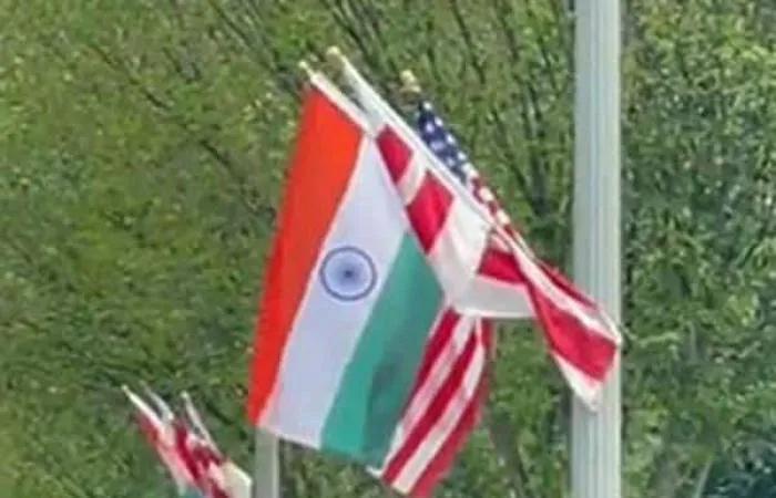 Tricolour Flies High Outside White House