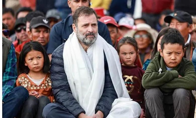 Congress MP Rahul Gandhi In Ladakh