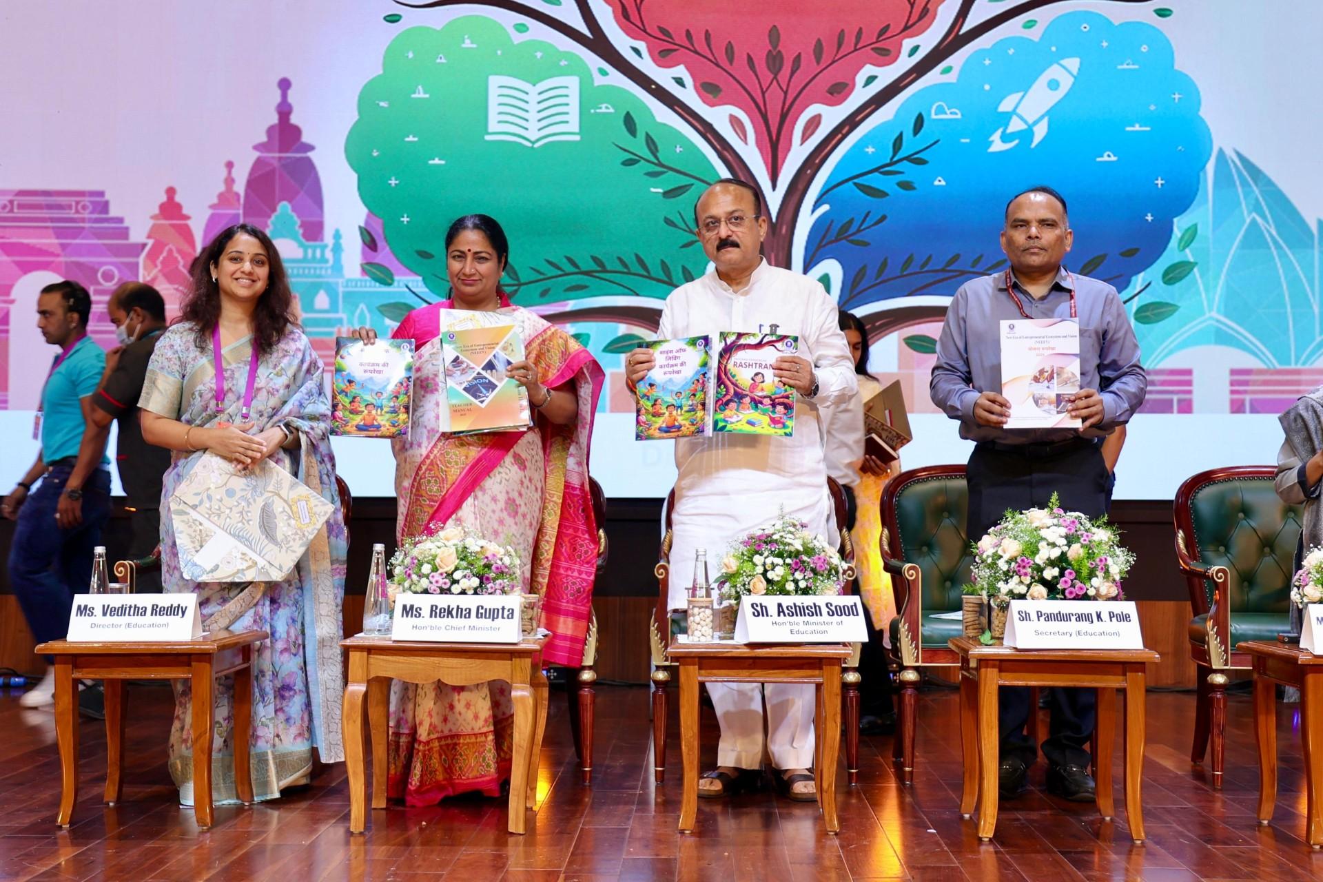 Delhi CM Rekha Gupta launches 3 school curricula for entrepreneurship, life skill