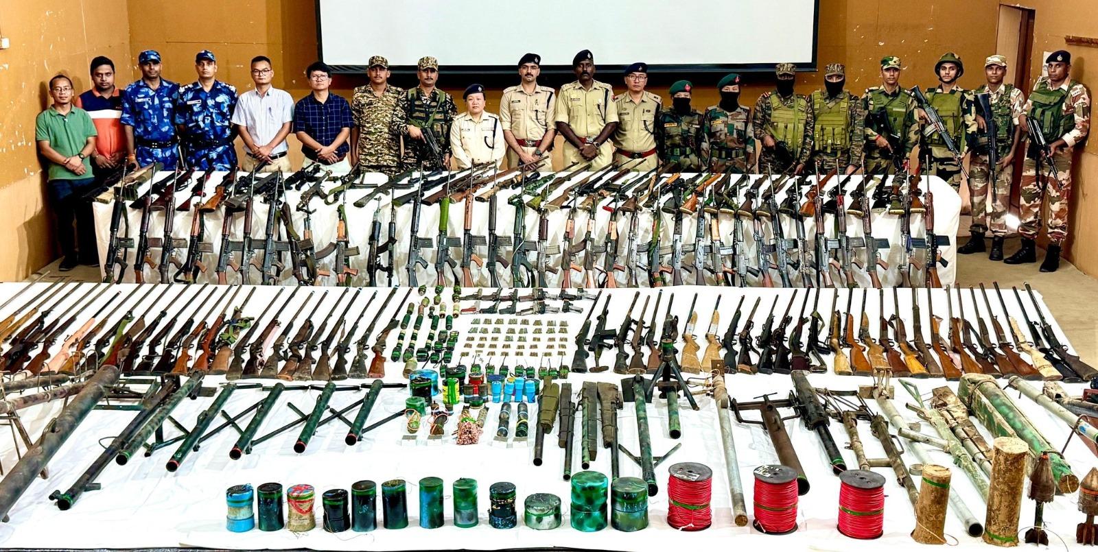 Huge arms recoveries help in restoring peace in Manipur