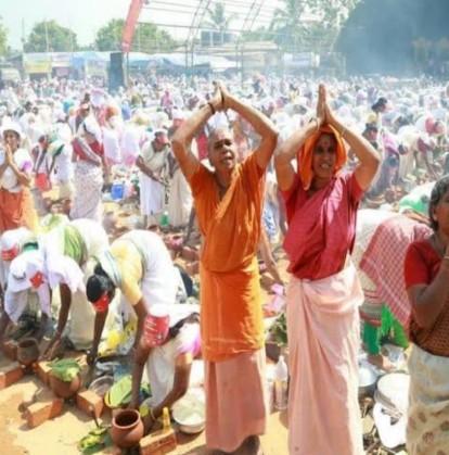 Thiruvananthapuram’s 10 km 'yagya shala' as women pray to Attukal Devi