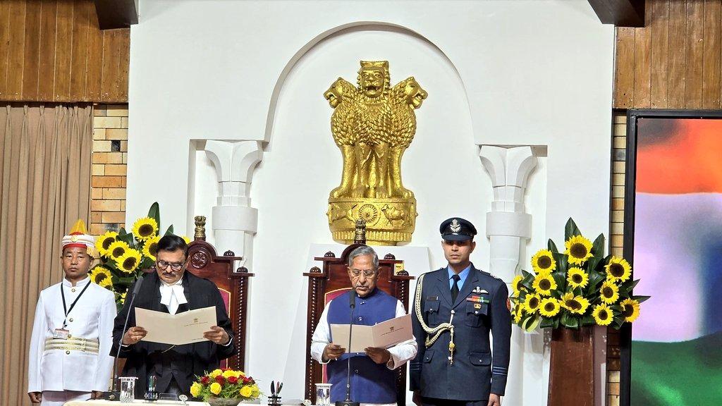 Former Bihar Minister Nand Kishore Yadav sworn in as 23rd Governor of Nagaland