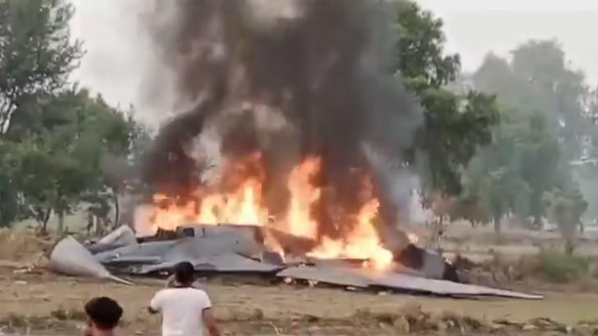 MiG-29 wreck near Agra