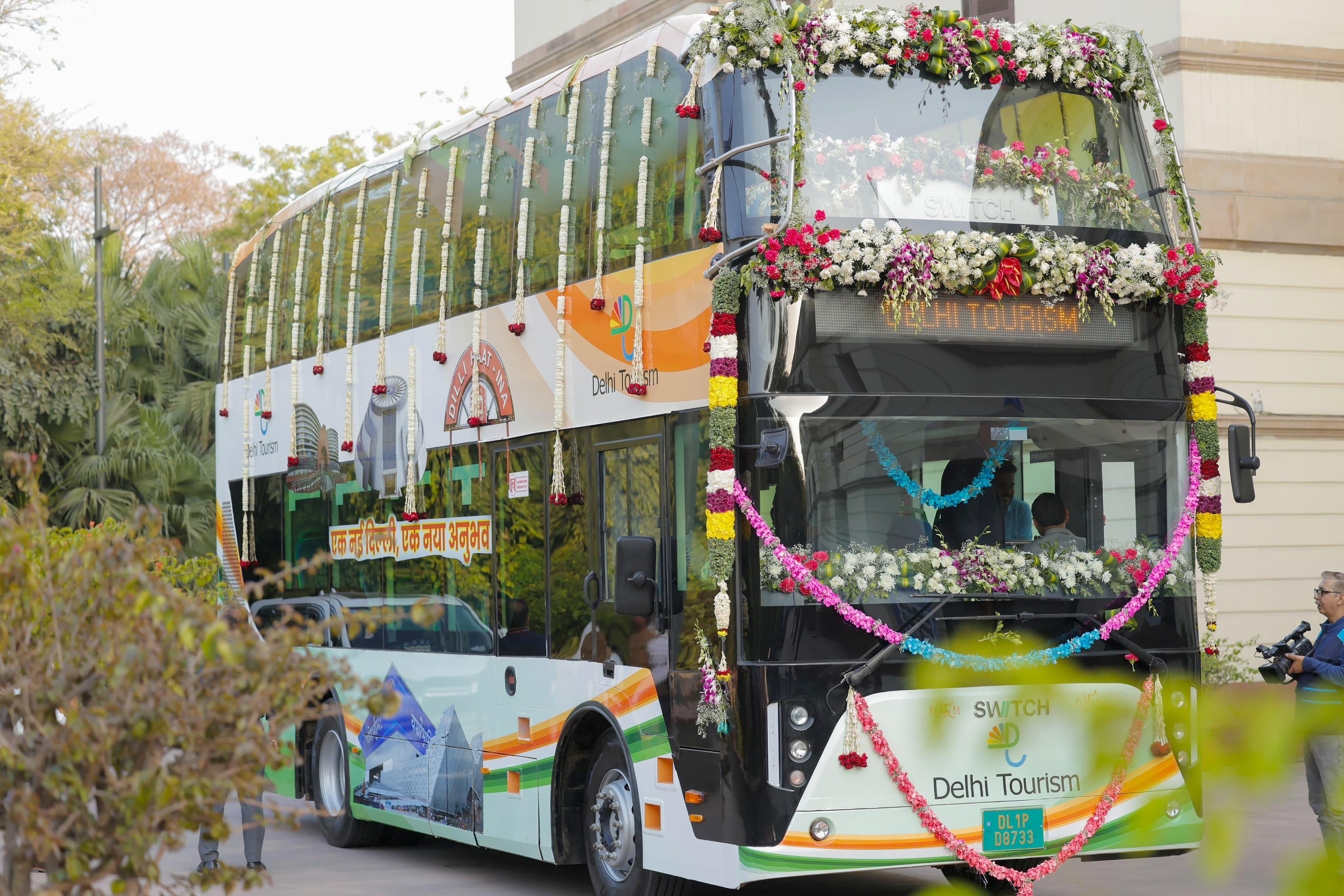 Delhi CM launches 63-seater double-decker tourist bus; fare Rs 500