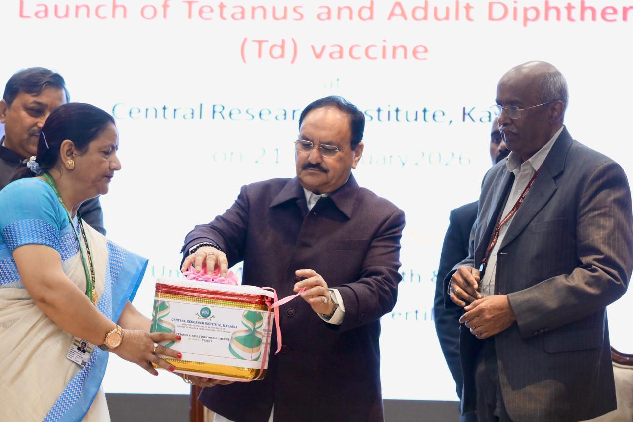JP Nadda launches indigenously developed tetanus, adult diphtheria vaccine
