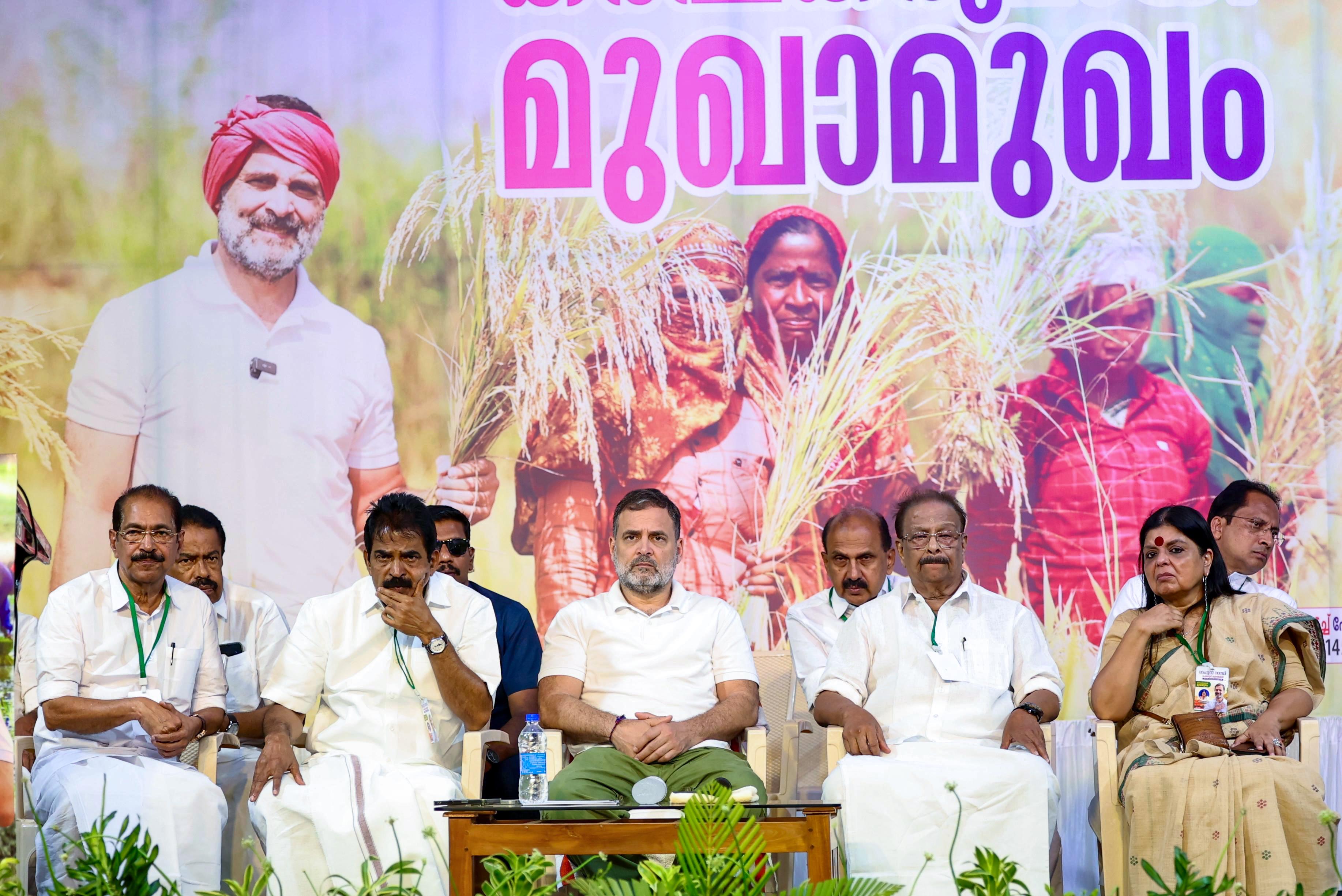 Farmers are India’s foundation: LoP Gandhi flags trade deal at Kannur meet